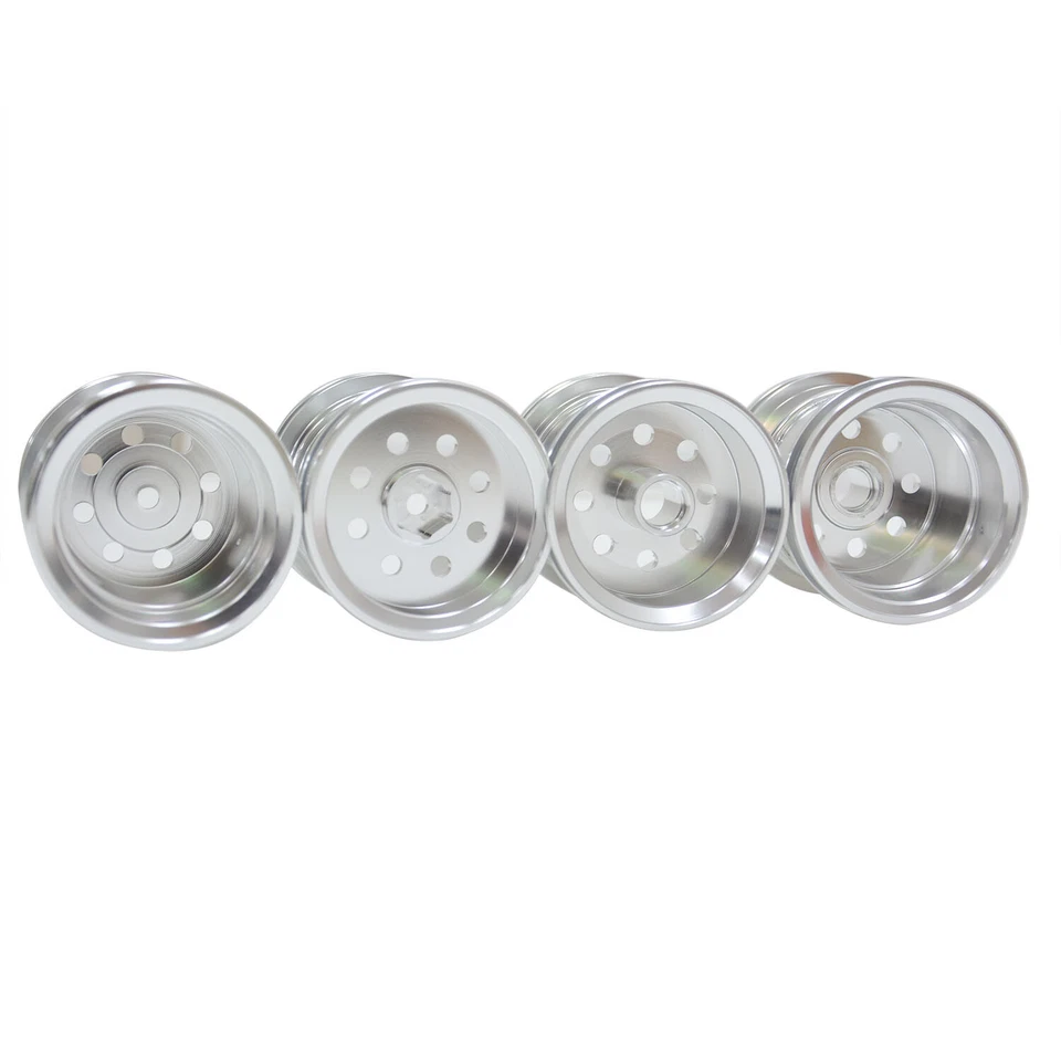 Juego de llantas de aluminio para Tamiya WR-02 G6-01 2x2 RC todoterreno coche 1/10 piezas Foto 4 de 4