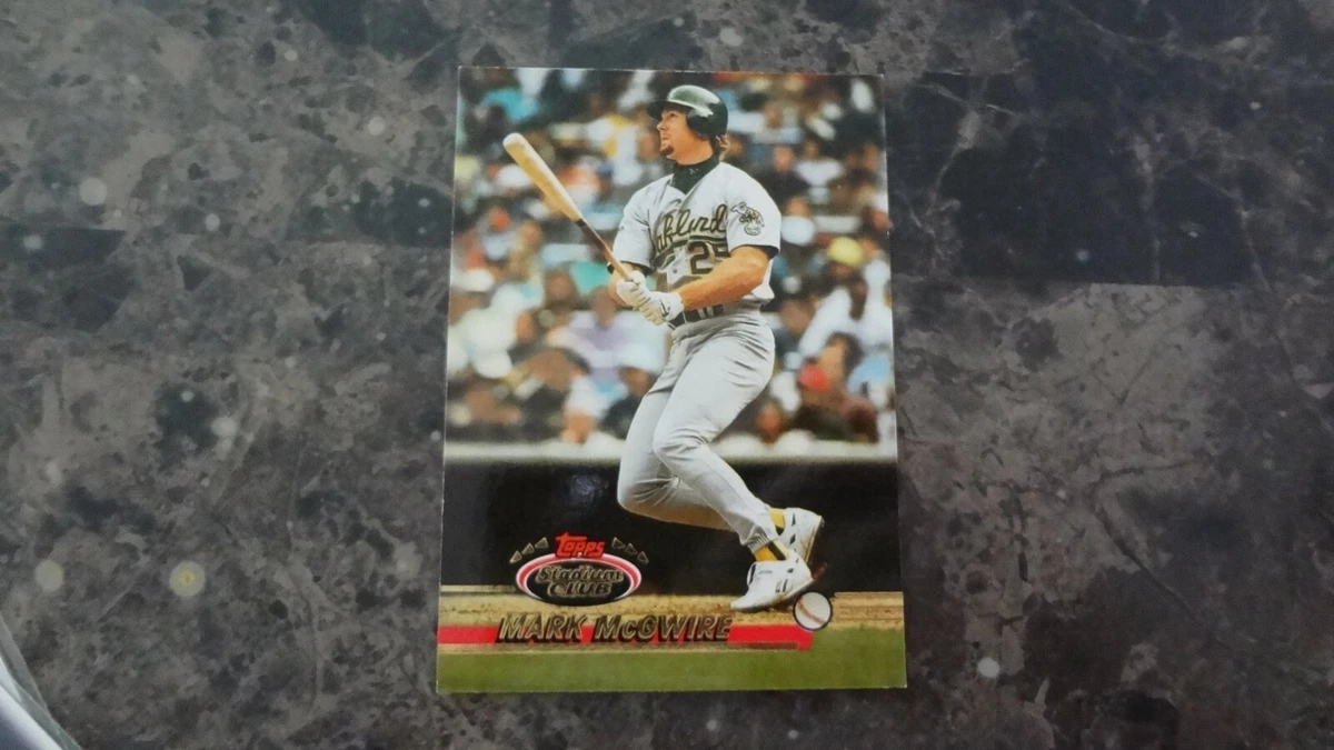 1993 TOPPS STADIUM CLUB #478 MARK McGWIRE BASEBALL CARD | eBay
