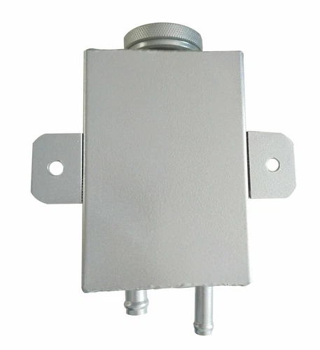 Universal Aluminium power steering reservoir Tank Bottle 750ml With Cap Silver - Picture 4 of 7