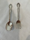 Oneida Love Lasts Silverplate Baby Feeder Set Spoon Fork Bow — photo 5