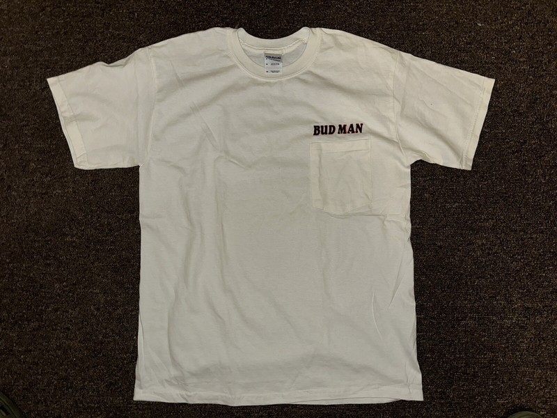 Vintage Bud Man Fishing T shirt Medium. funny Weed rare vtg
