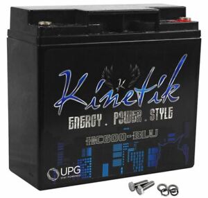 Kinetik HC600-BLU 600 Watt Blue Car Audio High Current Power Cell/Battery HC600