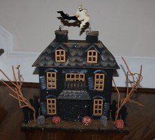 Halloween Haunted House Centerpiece Mantle Table Decor