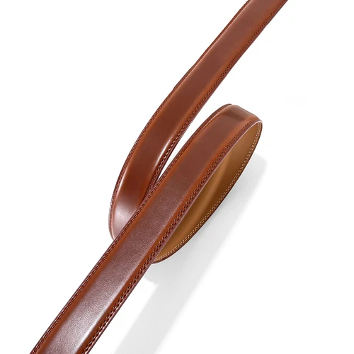 Men's Leather Ratchet Belt Strap Only 30mm Replacement Belt without Buckle - Picture 9 of 36