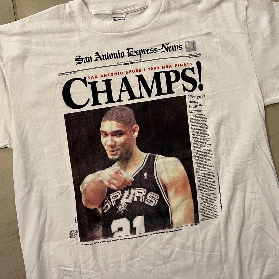 Vintage San Antonio Spurs Tim Duncan Shirt Size X-Large