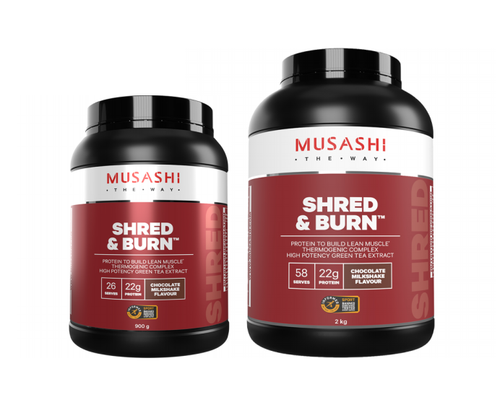musashi shred and burn nutritional info
