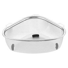 Stainless Steel Kitchen Sink Drain Basket Triangle Filter Kitchen Drain Rack!mx
