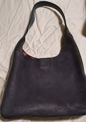 Kate Spade Blue Suede Shoulder handbag UK