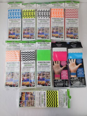 AMSCAN Tyvek Event Wristbands 500 Count Secure Waterproof Sequentially Numbered