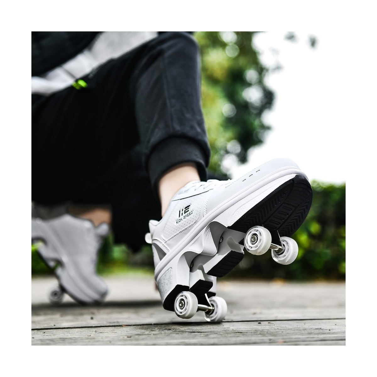 TAILORIA Double Row Roller Skate Roller Shoes Unisex Kick Roller