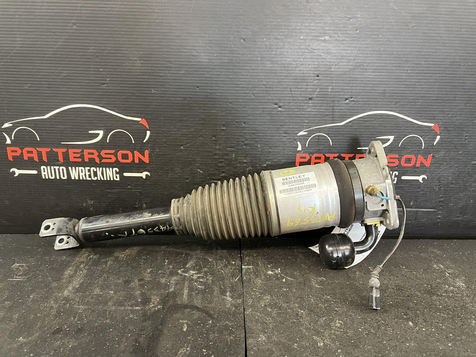 03-12 BENTLEY CONTINENTAL REAR PASSENGER RIGHT AIR RIDE STRUT SHOCK 3W0616002B