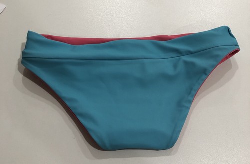 Feather 4 Arrow Pink And Blue Zebra Print Reversible Waverly Bikini Size 10 - Picture 4 of 5