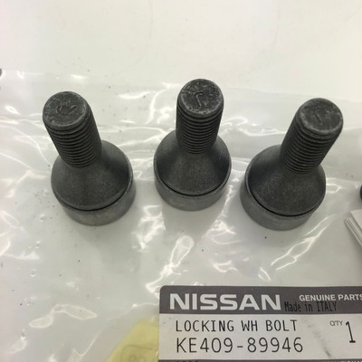 Nissan MICRA/QASHQAI (K14FR/J11E) Lockable Wheel Bolts Set 