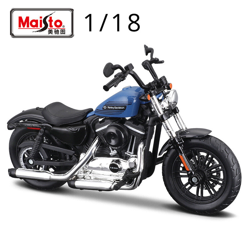 Maisto 1:18 Classic Motorbike Harley-Davidson Simulation Alloy Motorbike Model