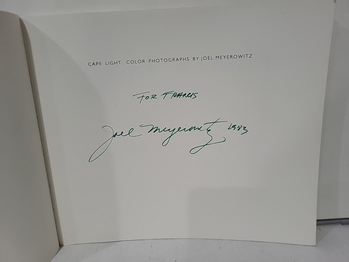 Cape Light: Color Photographs by Joel Meyerowitz SIGNED MFA Boston Gloucester | eBay Cape Light: Color Photographs by Joel Meyerowitz SIGNED MFA Boston Gloucester | eBay