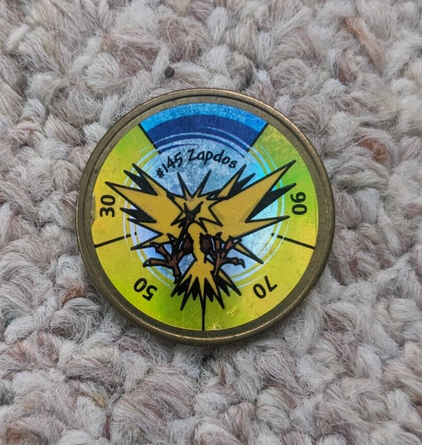 Rare Zapdos #145 Coin Pokemon