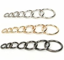 Round Carabiner Clips Snap Open Hooks Spring Ring Camping Carabina Karabiner