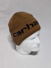 Carhartt Brown Beanie Hat Cap Youth One Size Fits Most