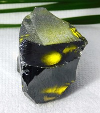 Huge 352.25 Ct Natural Green Zircon Rough   Certified Cambodian Gemstone