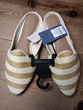 Universal Thread Violet Mule Shoe Women 8 Jute Woven Straw Slip On Resortwear