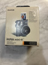 Fujifilm Instax Mini 41 Instant Camera Black 60mm Lens Compact Photo Device