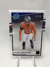 2020 Panini Chronicles #RR-JAJ Jaylon Johnson Clearly Donruss Blue /99 Rookie