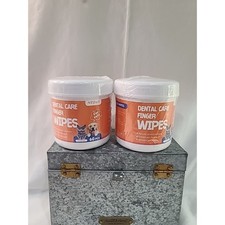Pet Teeth Cleaning Wipes for Dogs  Cats,Teeth Cleaning, Dental Care 2 Bottles