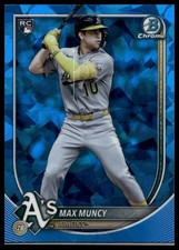 2025 Bowman Chrome Sapphire Edition Max Muncy #90 Rookie Athletics RC