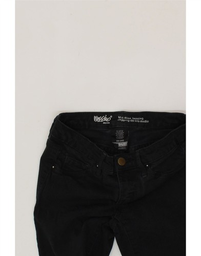MOSSIMO Womens Mid Rise Jegging Jeans US 00 2XS W24 L26 Black Cotton BX09 - Picture 3 of 3