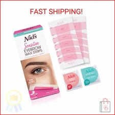 Nad's Eyebrow Wax Strips - Facial Hair Removal for Women - Eyebrow Wax Kit with 