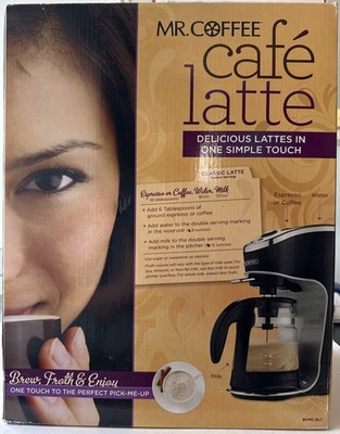 Mr. Coffee Cafe Latte Maker Coffee Hot Chocolate Maker BVMC-EL1 NEW Discontinued