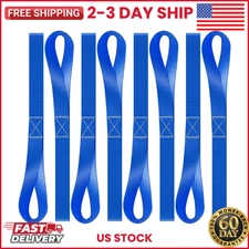 8pcs Soft Loop Tie Down Straps Lashing 4500LBS Heavy Duty Motorcycle Handlebar