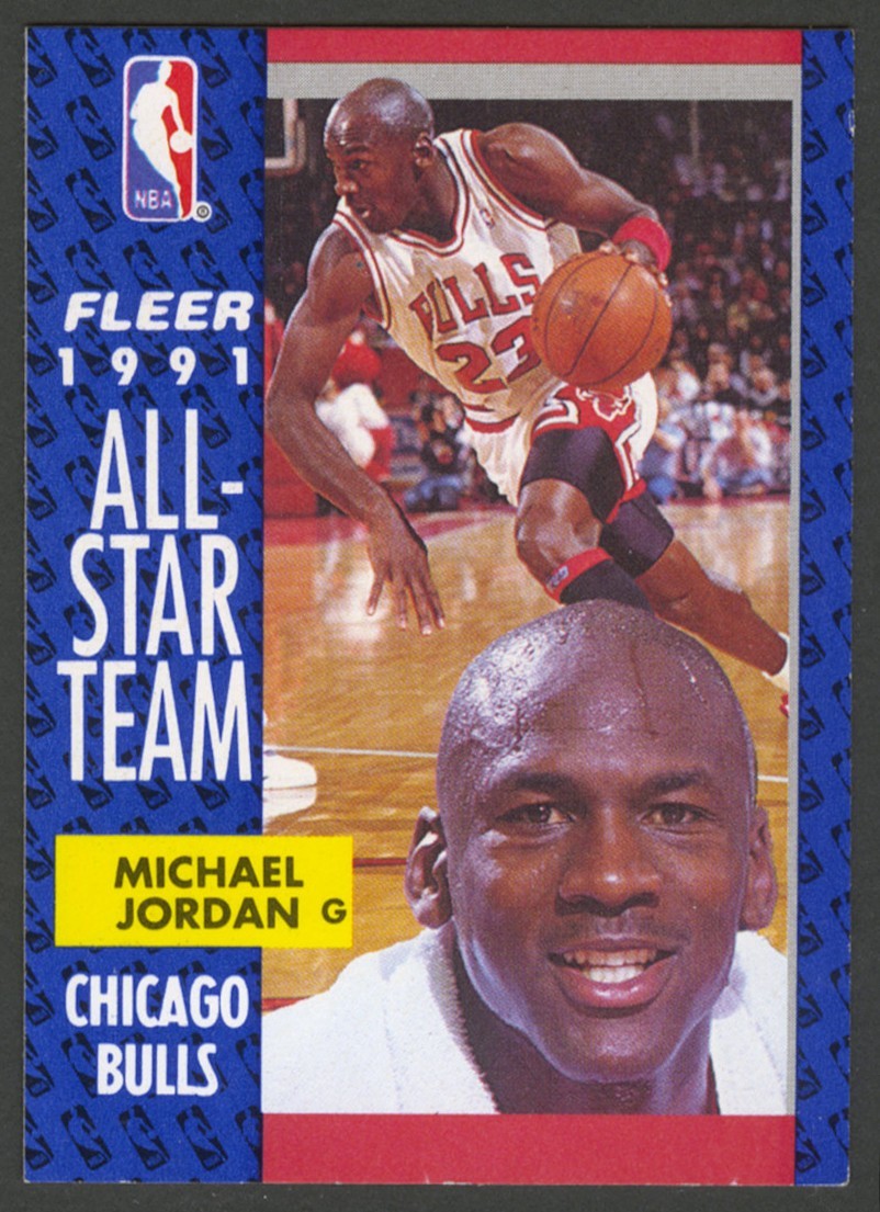 Fleer 1991 All-Star Team Michael Jordan #211 Chicago Bulls