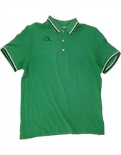 KAPPA Mens Polo Shirt Medium Green CY43