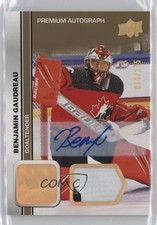 2023 Team Canada Juniors Men's U-20 53/175 Benjamin Gaudreau #13 Patch Auto 1e05