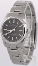 2022 PAPERS Rolex Oyster Perpetual BLACK Steel 34mm Oyster Watch 124200 BOX 3