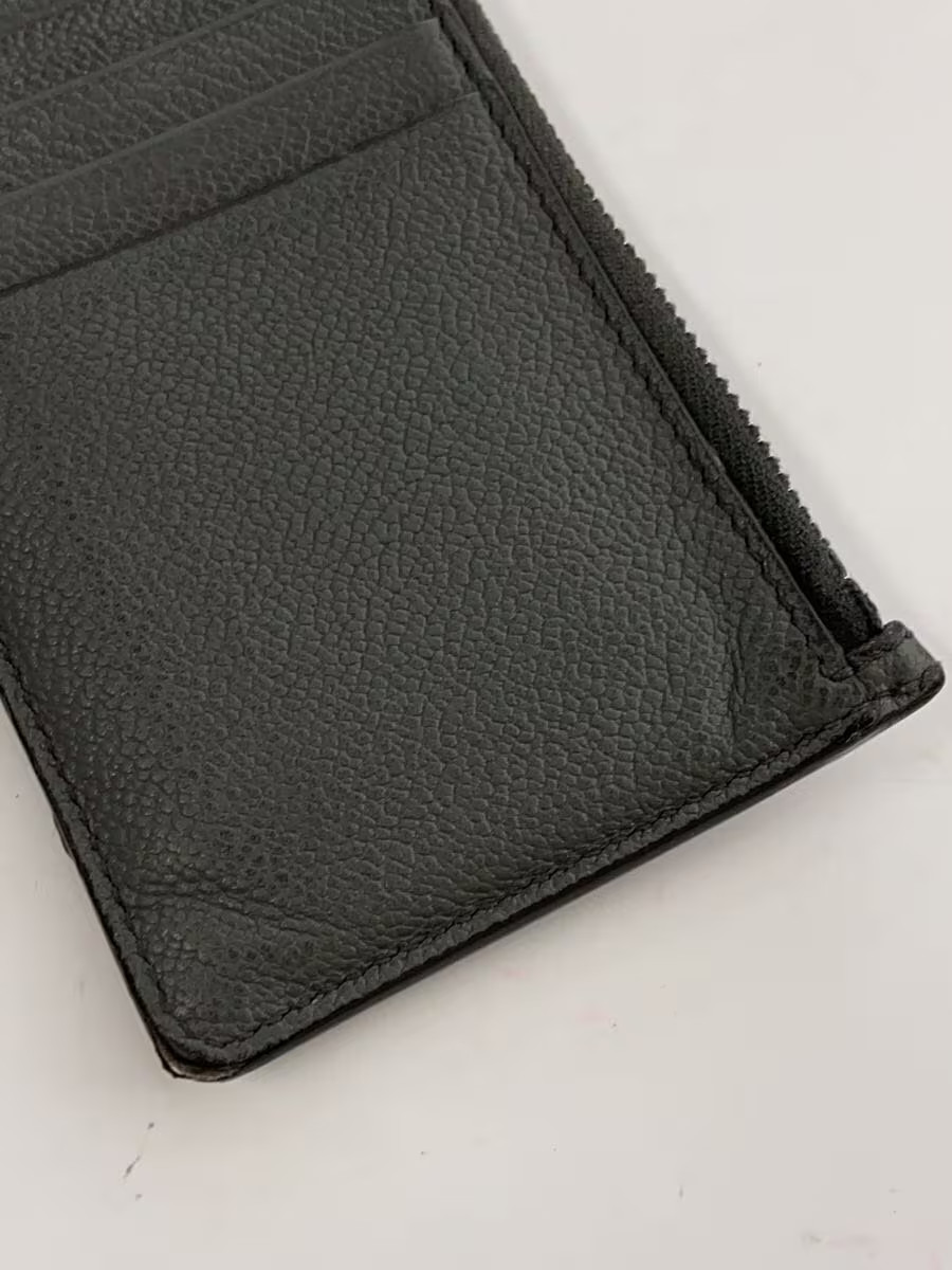 PRADA Card Case Leather Khaki Plain Women's thumbnail 6