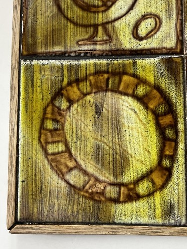 CERAMIQUE ROBERT ET JEAN CLOUTIER 4 CARREAUX CADRE EPOQUE BLIN CAPRON JOUVE - Picture 5 of 6