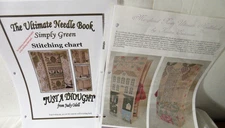 Judy Odell SIMPLY GREEN/MARYLAND ROSES ULTIMATE NEEDLEBOOK Ctd Crs Stch Patterns