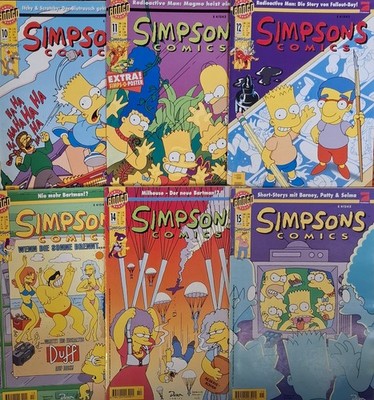 Z-1 Simpsons Comics 1 - 130 Dino Verlag Bongo Panini 1996 Poster Sticker