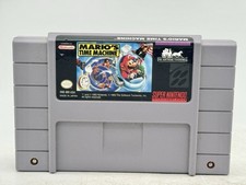 Mario's Time Machine Super Nintendo SNES 1993 Video Game Authentic Tested 