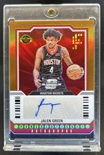 2023-24 Contenders Optic Jalen Green Punched Ticket Auto Prizm Orange #/25