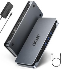 Premium 13-in-1 Docking Station with 110W PD  Triple Monitor Space Grey