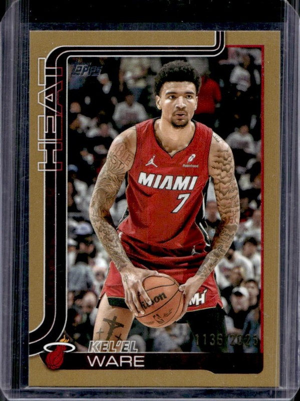 2025-26 Topps Kel'el Ware Gold #/2025 Heat