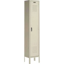 Single Tier Locker 12x12x60 1 Door Ready To Assemble Tan