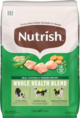 Rachael Ray Nutrish Chicken and Veggies Recipe Dry Dog Food - 40lbs