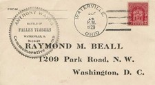 Battle of Fallen Timbers #680 FDC Rubber Stamp Cachet M6270