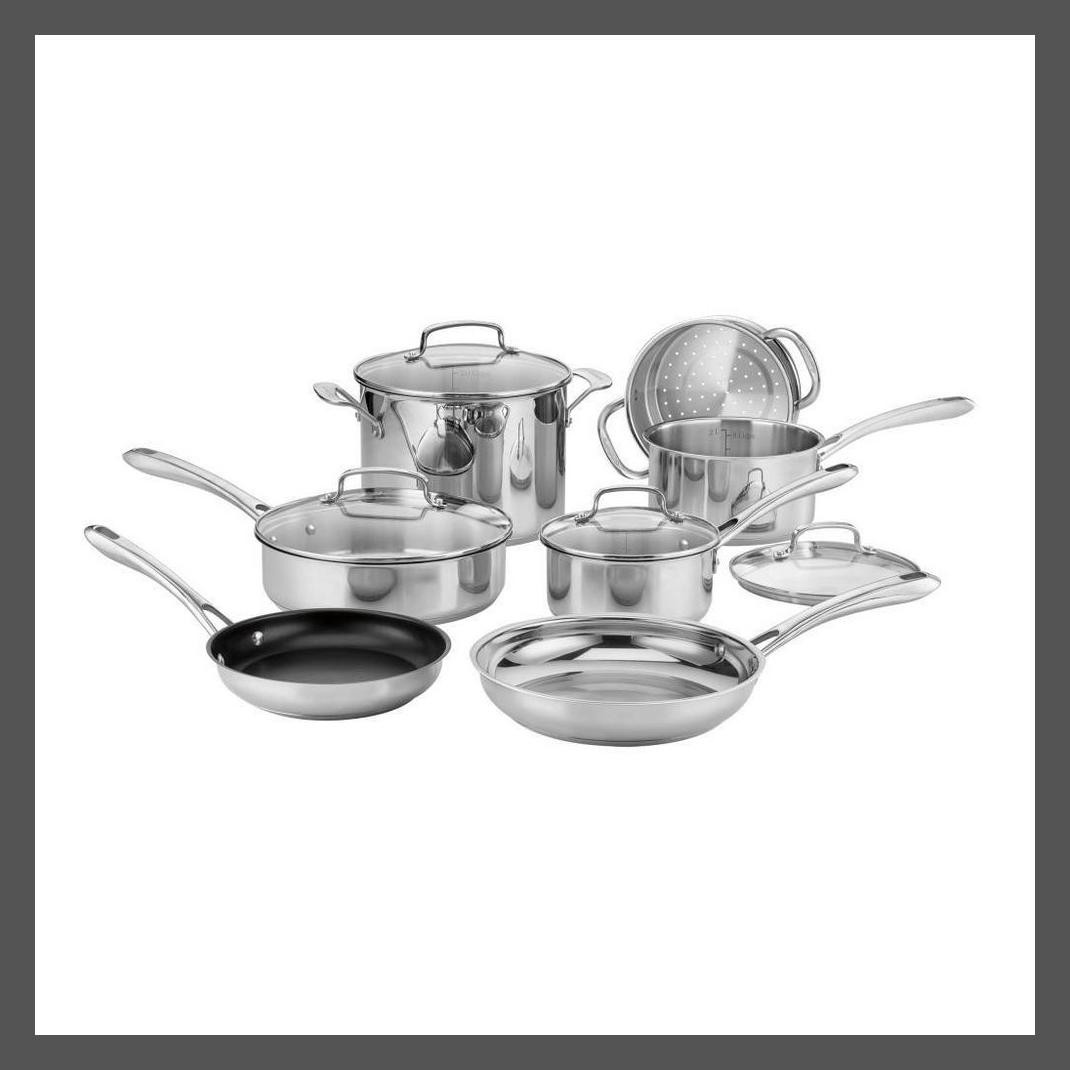 Набор посуды из нержавеющей стали Cuisinart 11ШТ 350 градусов по Фаренгейту Classic 83-11N 19490₽