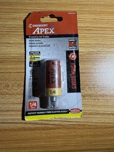 Crescent Apex Eshok Guard Socket Isolator   1/4'' Drive, New Sealed, CAEAD316