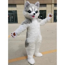 Cute Cat Mascot Costume Fancy Dress for Men Women Halloween Outdoor Outfit Suit